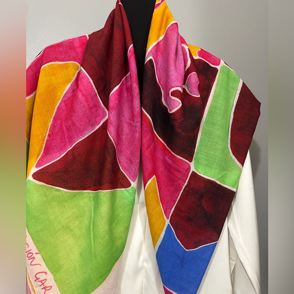 100% Wool scarf Purificacion Garcia lana gambito